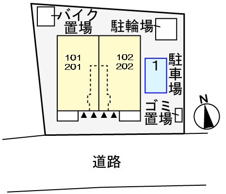 アロッジオの区画図