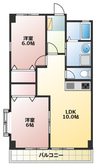 【間取り】 | サンライズふたがわ