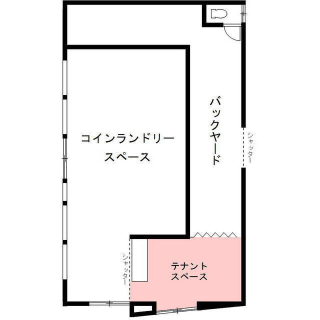 岐阜市加納花ノ木町の店舗一部の間取り