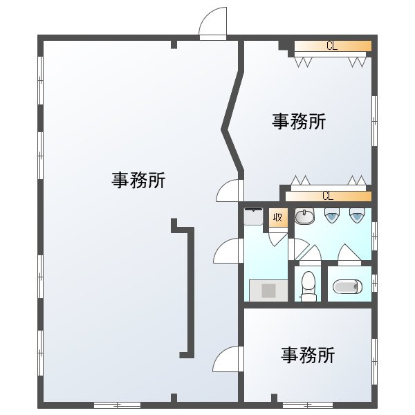 十三ビルの間取り