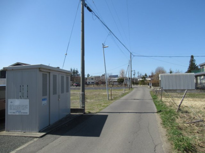 【前面道路含む現地写真】 | 能代市東大瀬・売地