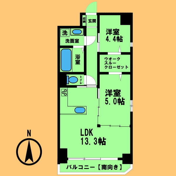 オーベル城西の間取り