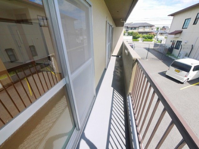 緑町ハイツのバルコニー|バルコニー付きです