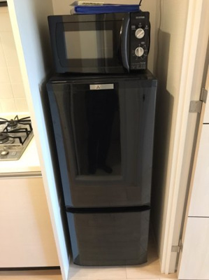 【キッチン】 | プレサンス難波元町 | ★冷蔵庫・電子レンジ★