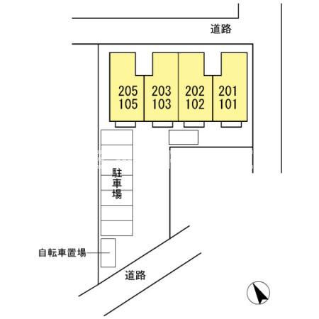 アネックスフレンドの駐車場