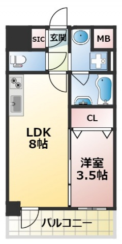 リアライズ布施駅前の間取り