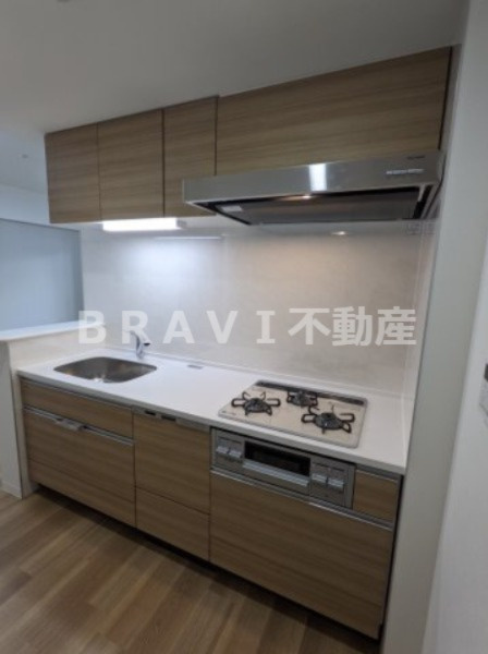 ポラリス松ヶ枝 BRAVI不動産のキッチン|【ポラリス松ヶ枝】食洗器・グリル付きキッチン