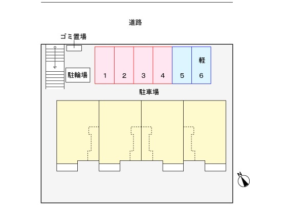 レジデンス亀甲台の区画図
