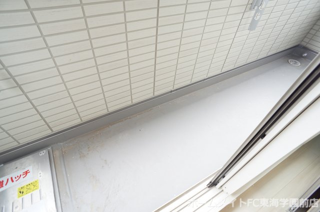 熊本市東区長嶺東８丁目のアパートのバルコニー