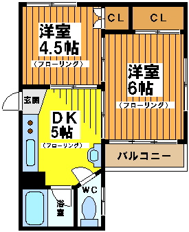 【間取り】 | コーポ西村