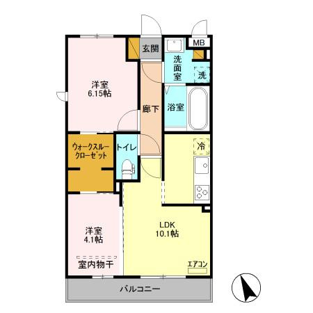 【間取り】 | プチクールⅤ