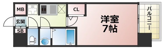プラ・ディオ新深江の間取り