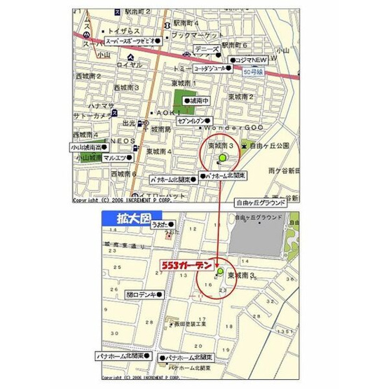 【地図】 | 553ガーデン　C棟