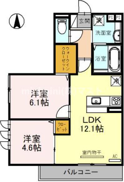 ロイヤルコート緑橋の間取り
