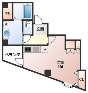 【間取り】 | Room 結　豊中駅前