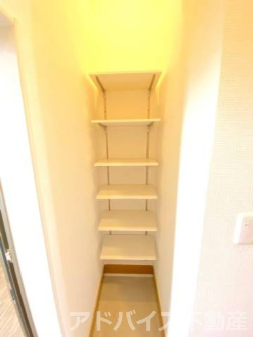 柳川市三橋町下百町の賃貸マンションの収納