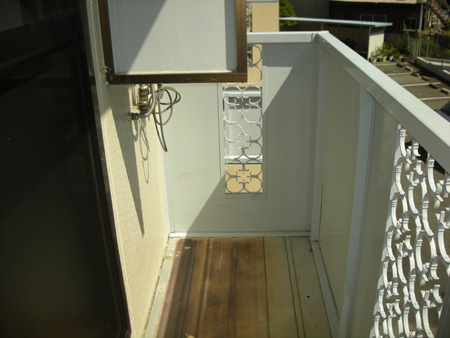 ロイヤルシャルム米田のバルコニー|開放的で明るい空間を演出してくれるバルコニーです