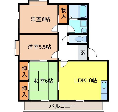 ヴィブレ大歳A・B棟の間取り