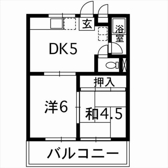 【間取り】 | サンライズ島崎 | 和室は洋室化しました★