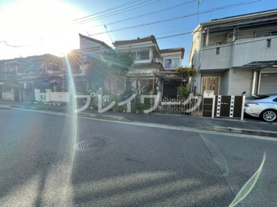 【前面道路含む現地写真】 | 福泉小・建築条件なし・南東向き・区画整理地内・堺市西区草部 | 解体してきれいになります(^^)/更地渡しです!(^^)!