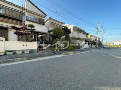 【前面道路含む現地写真】 | 福泉小・建築条件なし・南東向き・区画整理地内・堺市西区草部 | 解体してきれいになります(^^)/更地渡しです!(^^)!