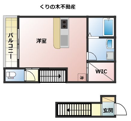【間取り】 | ルミウス今治祇園 | ワンルームです