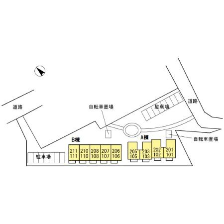 フェアプラッツ　B棟の区画図