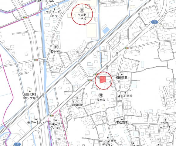 中庄売地の地図|中庄　売地