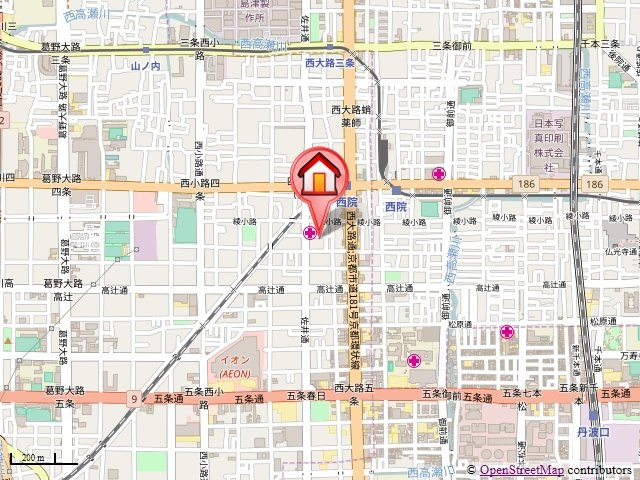 ウエストブリッジⅡの地図