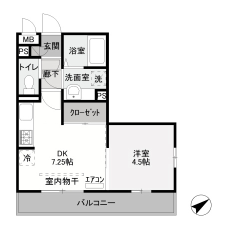【間取り】 | オペラハウス上大島C | オペラハウス上大島Ｃ