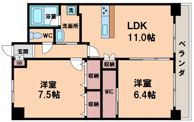 【間取り】 | Clair北畠