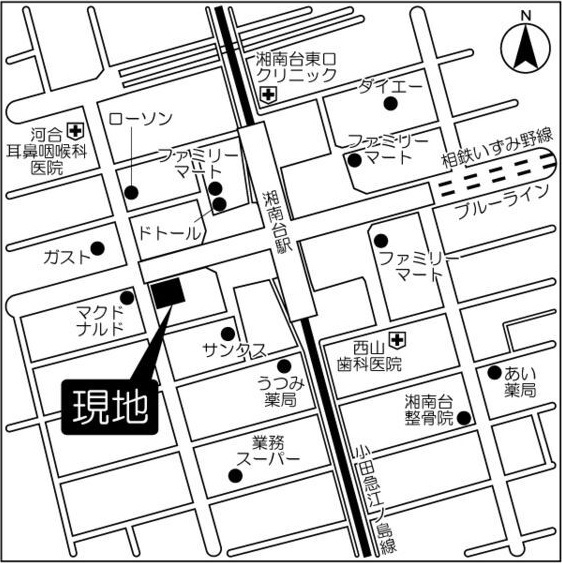 Terra湘南台の地図