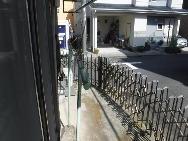 外松荘のバルコニー