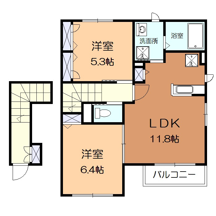 チェリーアヴェニューの間取り