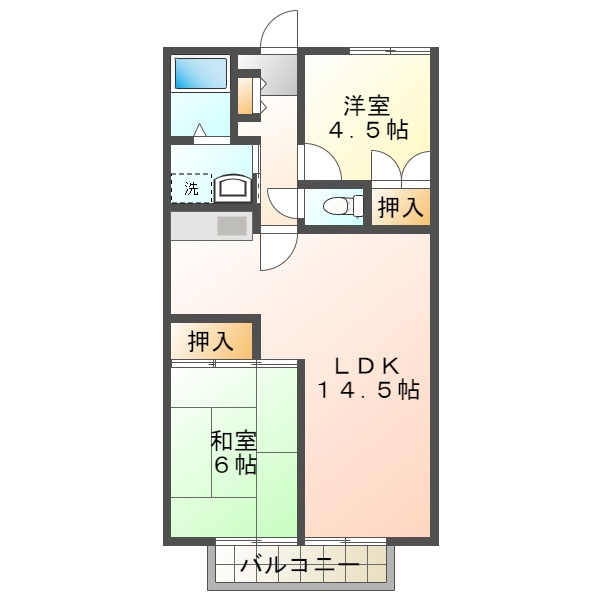 ハイツパルテールの間取り
