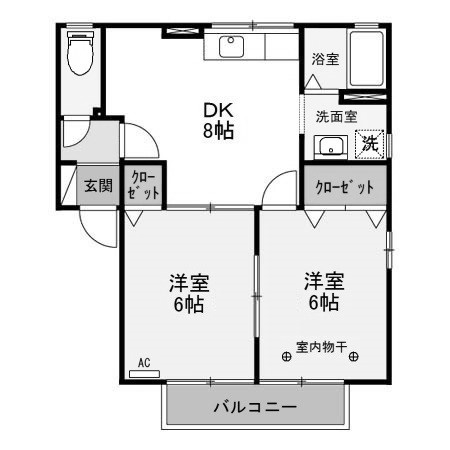 【間取り】 | ミルキーウェイA