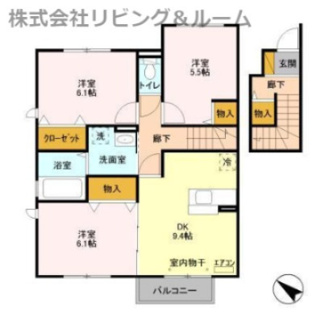【間取り】 | パークシティ土合・B棟