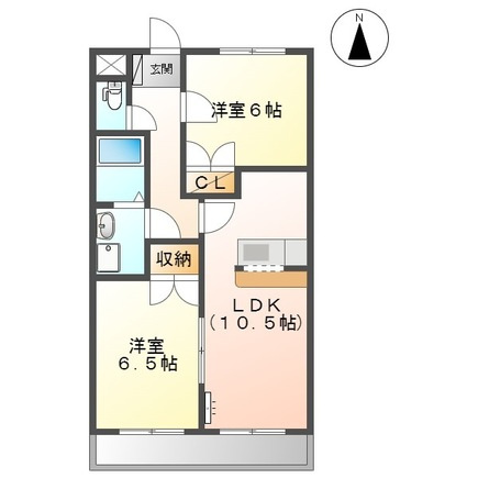【間取り】 | グリーンハイム松橋Ⅱ