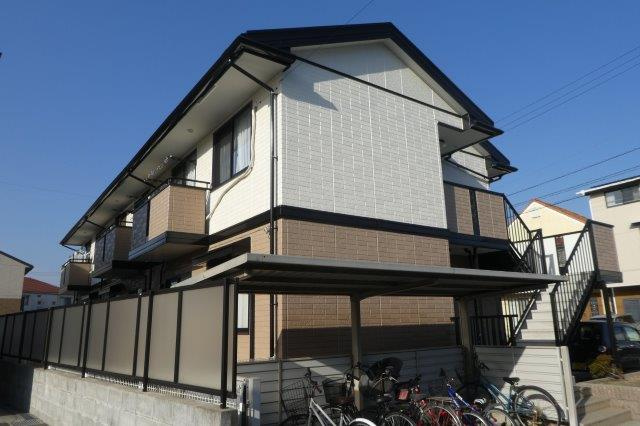 倉敷市福島のアパートの外観