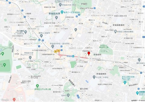 早稲田オアシスビルの地図