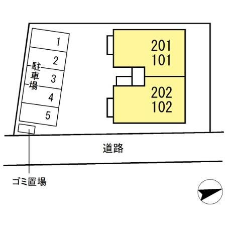 グランドソレーユ.Kの区画図