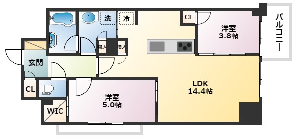 【間取り】 | ファインレジデンス大阪本町