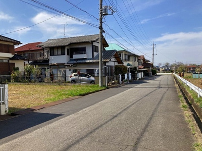 【前面道路含む現地写真】 | つくばみらい市西ノ台　建築条件なし
