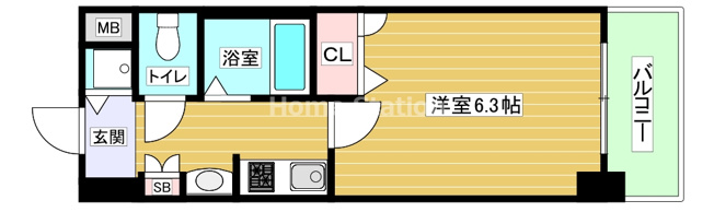 【間取り】 | プレサンスセンターコア大阪