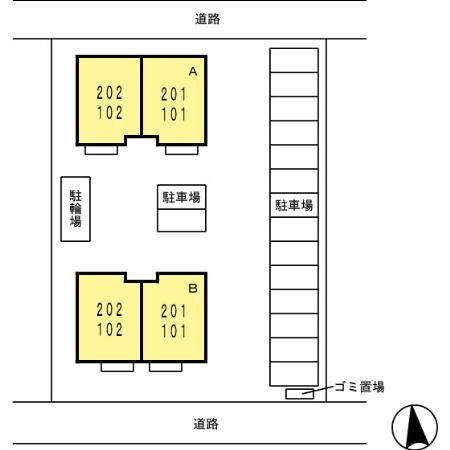 セジュール桜井　Ａ棟　　刈谷市近郊の賃貸はクラスホーム刈谷店の駐車場