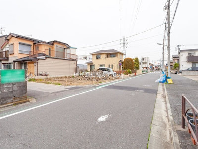 【前面道路含む現地写真】 | ≪南東角地≫葛飾区水元5丁目　新築戸建