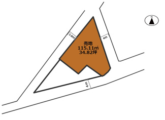【土地図】 | 高岡町　売地