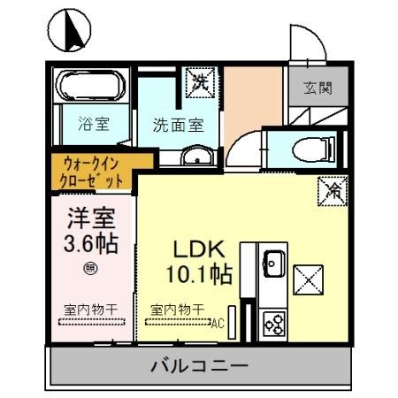 D-roomN・KⅡの間取り