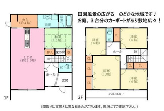 【間取り】 | 揖斐郡池田町　中古住宅　お車スペース5台可能！倉庫、カーポート付いてます♪太陽光発電10KW搭載！！ | 揖斐郡池田町　中古住宅　お車スペース5台可能！倉庫、カーポート付いてます♪太陽光発電10KW搭載！！