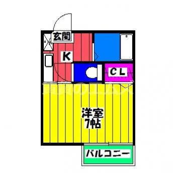 【間取り】 | ＳＫコート竹下 | ＳＫコート竹下の間取り